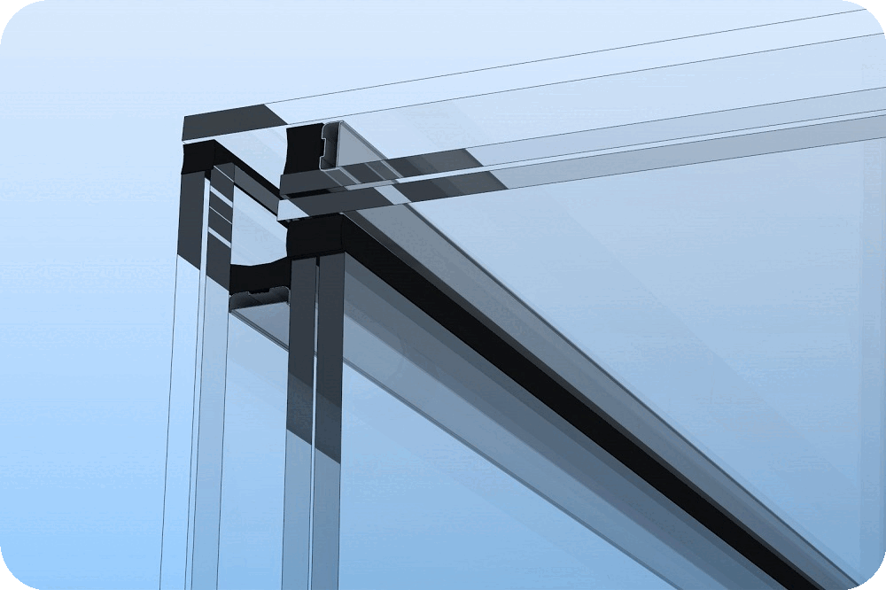 Безрамный стеклопакет