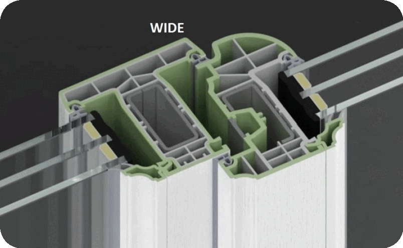 Окно Melke Wide в разрезе